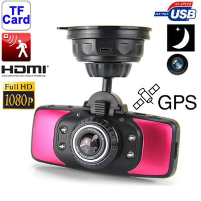 KVD GS9000 Magenta , 2.7 inch High Resolution TFT LCD Screen 5.0 Mega Pixels CMOS Full HD 1080P Vehicle Blackbox DVR Car Camera - Click Image to Close